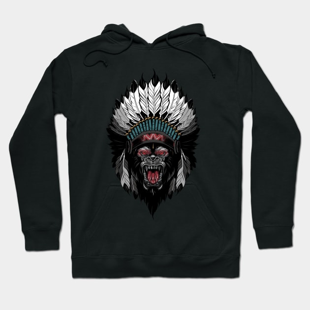 Gorilla Native Hoodie by maxha